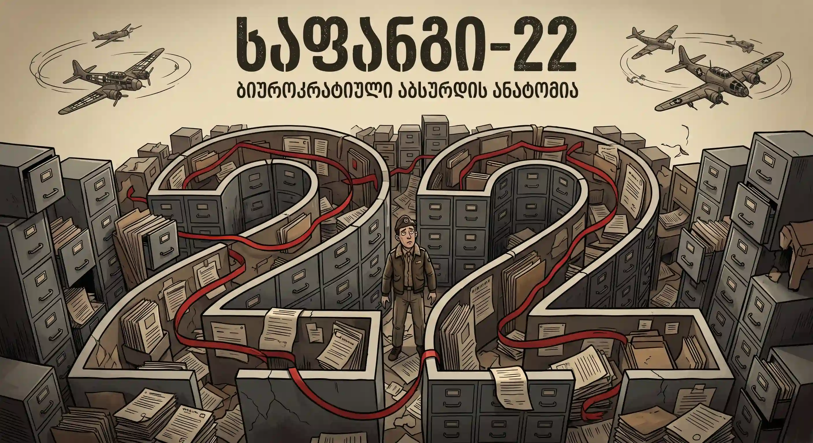 ხაფანგი 22 ის ანალიზი: ჯოზეფ ჰელერის აბსურდის სამყარო
